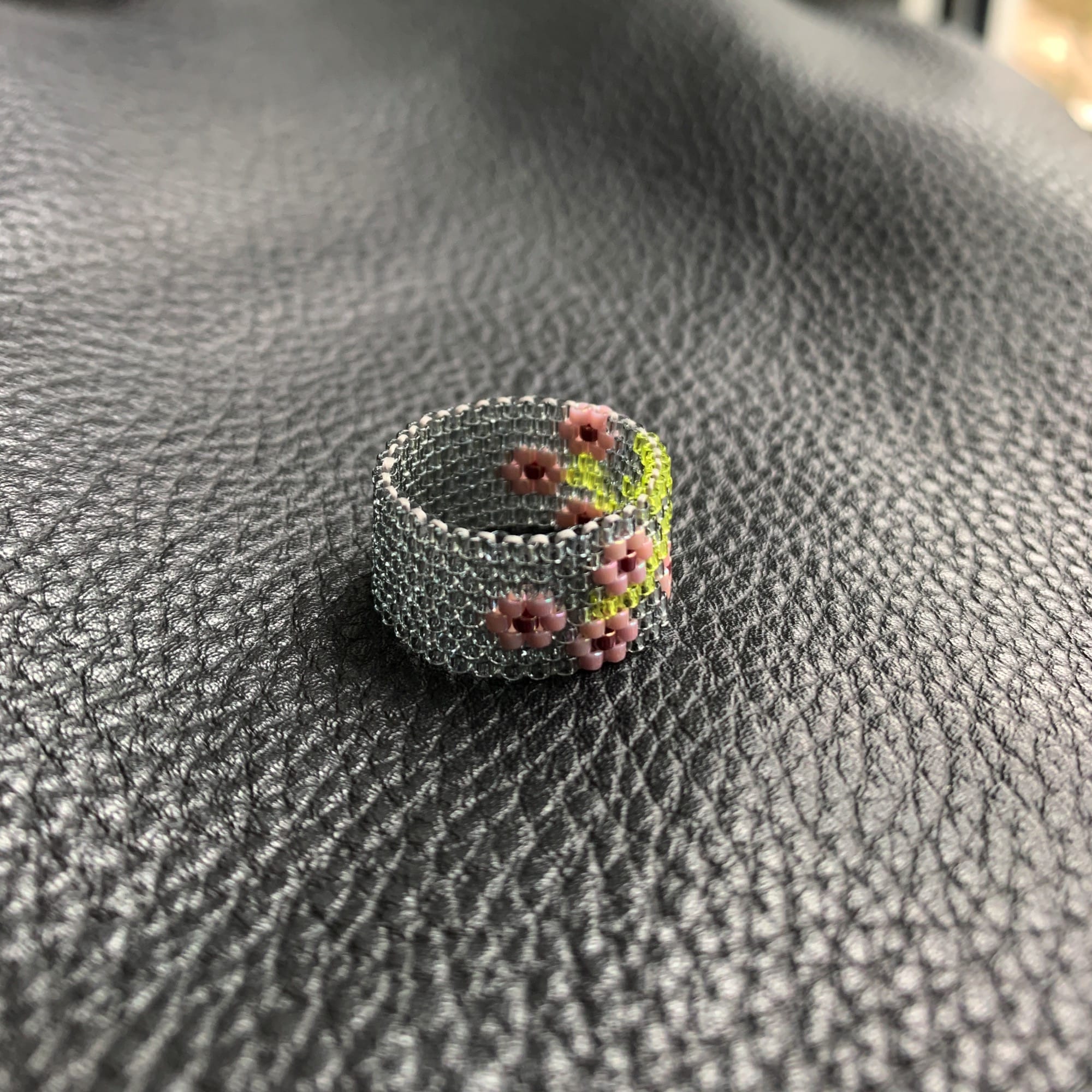 Ring, Miyuki-Perlen Blumenmuster