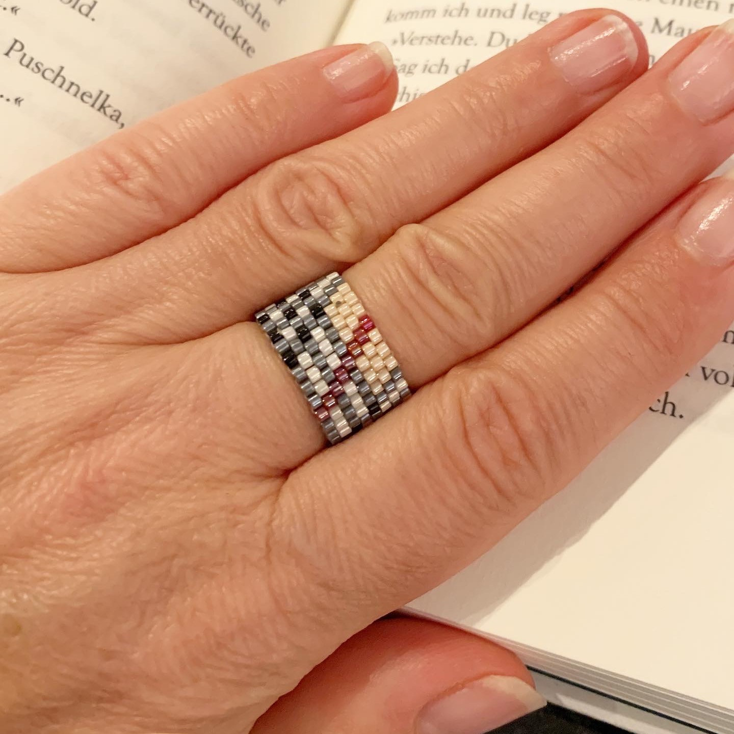 Ring, Miyuki-Perlen