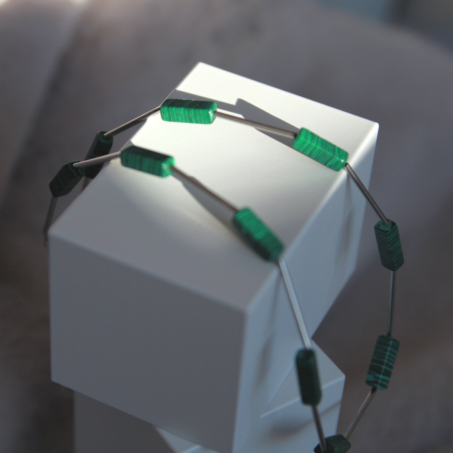 Halskette mit Malachit