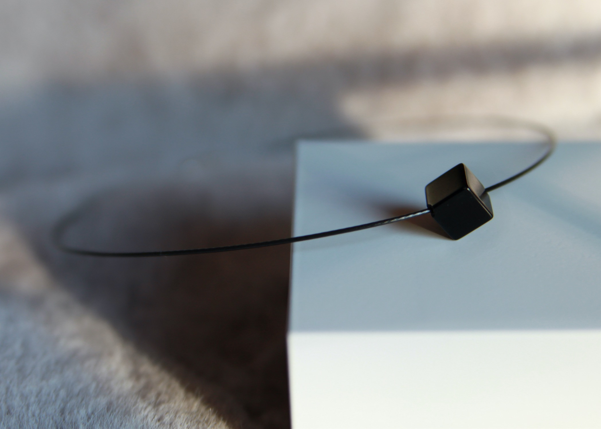 Halskette mit kubischem Onyx