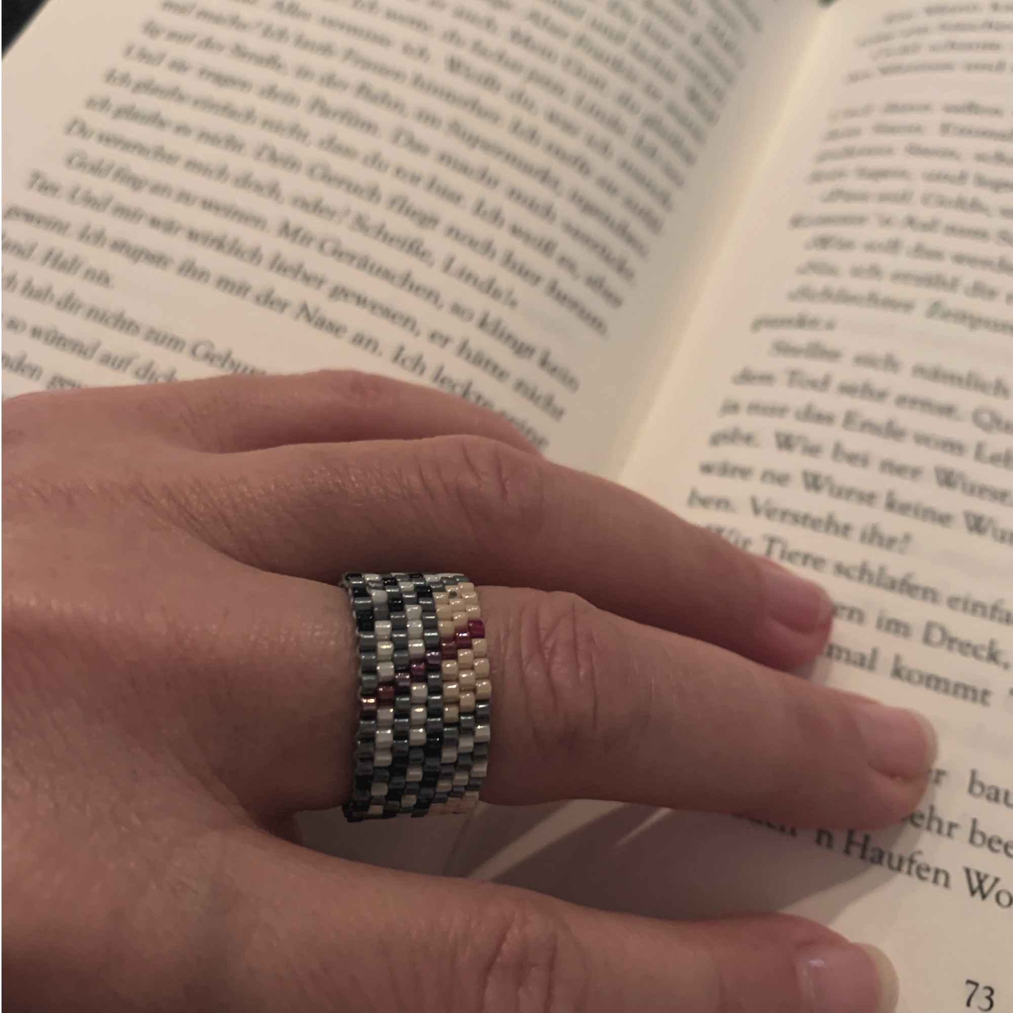 Ring, Miyuki-Perlen